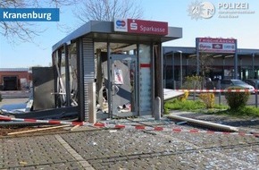 Kreispolizeibehörde Kleve: POL-KLE: Ergänzung zur Geldautomatensprengung am 25. März in Kranenburg / Zeugen gesucht