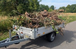 Polizeidirektion Landau: POL-PDLD: Roschbach - Gefährlicher Grünschnitttransport
