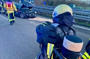 Feuerwehr Bochum: FW-BO: Verkehrsunfall auf der A 44