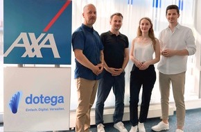 dotega GmbH: Presseinformation: Stuttgarter Start-up dotega gewinnt AXA als Kooperationspartner