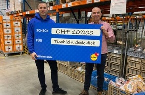 LIDL Schweiz: La campagne de dons " A Lidl Help " s'est terminée avec succès / La clientèle donnent plus de 14 300 produits