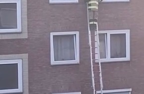 Feuerwehr Voerde: FW Voerde: Die Feuerwehr Voerde rettete Katze aus misslicher Lage