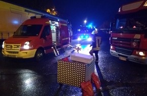 Freiwillige Feuerwehr Werne: FW-WRN: TH_1 - LKW mit defektem Diesel Tank am Rasthof