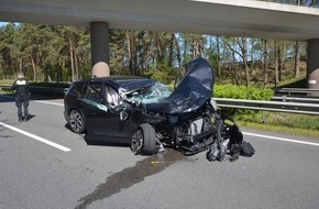 Polizeiinspektion Verden / Osterholz: POL-VER: Nachtrag zur Meldung: +Auffahrunfall zwischen Pkw und Lkw auf der A27+