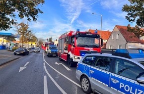 Freiwillige Feuerwehr Celle: FW Celle: Verkehrsunfall in der Hannoverschen Heerstraße!
