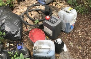 Polizei Duisburg: POL-DU: Friemersheim: Umweltsünder entsorgen Altöl auf Brachgelände - Polizei sucht Zeugen
