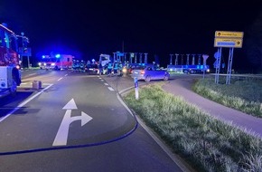 Polizei Coesfeld: POL-COE: Rosendahl-Osterwick, L555, Midlich, Sunderstiege/Vier Verletzte bei Verkehrsunfall