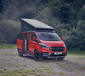Ford präsentiert am Suisse Caravan Salon als Schweizer Premiere die neuen Nugget-Varianten Active und Trail