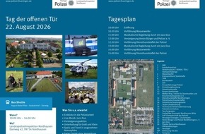 Landespolizeiinspektion Nordhausen: LPI-NDH: Tag der offenen T&uuml;r der Landespolizeiinspektion Nordhausen 2026