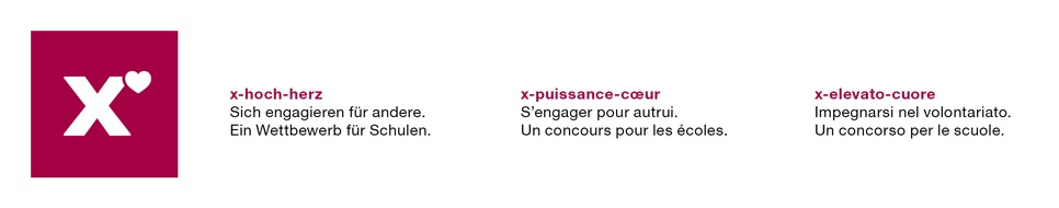 Migros-Genossenschafts-Bund Direktion Kultur und Soziales: Pour-Cent culturel Migros: 6e édition de x-puissance-coeur, le Prix de l'engagement pour les écoles  On recherche: des classes qui s'engagent de tout coeur