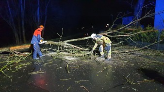 Freiwillige Feuerwehr der Stadt Lohmar: FW-Lohmar: Einsatzreiche Tage während des Sturmtiefs