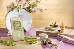 Lindt & Spr&uuml;ngli GmbH: Wenn Japan in Rosa erbl&uuml;ht: Lindt feiert die Sakura-Saison mit einer streng limitierten Tokyo Style Chocolade Edition: Matcha Sakura