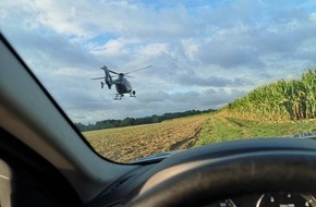 Bundespolizeidirektion Sankt Augustin: BPOL NRW: Hubschrauberfahndung nach mutmaßlichem Raub vom LKW - Bundespolizei stellt 4 Personen