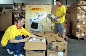 Deutsche Post DHL Group: DHL organisiert Hilfstransport nach Mozambik / In Köln werden 250 Computer und Bildschirme für Hilfsprojekt verladen