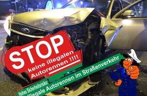 Polizei Mettmann: POL-ME: Beteiligung an illegalem Autorennen auf öffentlicher Straße - Heiligenhaus / Velbert - 1902171