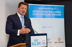 Panta Rhei PR AG: KLM und Partner kündigen erstes europäisches Biotreibstoffwerk an