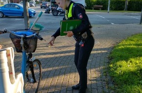 Polizeiinspektion Delmenhorst / Oldenburg - Land / Wesermarsch: POL-DEL: Landkreis Wesermarsch: Polizei Nordenham kontrolliert Fahrräder, Pedelecs und E-Scooter