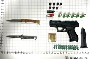 Bundespolizeidirektion Sankt Augustin: BPOL NRW: Hauptbahnhof Münster - Bundespolizei stellt Schreckschusswaffe und Messer sicher