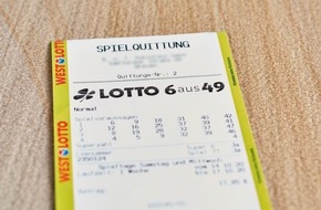 WestLotto: Ohne Superzahl zum Millionär / LOTTO 6aus49: Tipper aus dem Kreis Wesel gewinnt rund 1,1 Millionen Euro