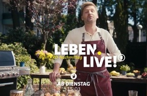 "Leben.Live! - Mein ARD-Nachmittag" mit Johannes Zenglein vier Wochen lang im Ersten