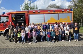 Feuerwehr Xanten: FW Xanten: Ein Tag im Zeichen der Brandschutzerziehung in Vynen und Marienbaum