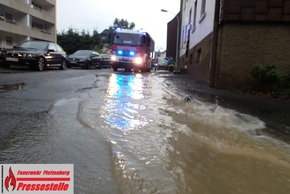 FW-PL: Folgemeldung: Stadtalarm in Plettenberg. Folgen eines Unwetters halten Feuerwehr in Atem.