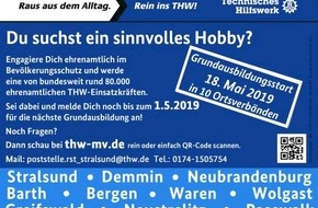 THW Landesverband Hamburg, Mecklenburg-Vorpommern, Schleswig-Holstein: THW-HH MV SH: Presse-Einladung