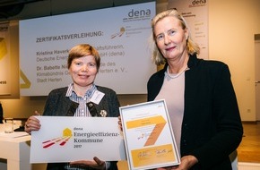 Deutsche Energie-Agentur GmbH (dena): Herten ist erste dena-Energieeffizienz-Kommune in Nordrhein-Westfalen