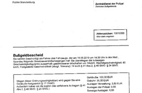 Polizeidirektion Lübeck: POL-HL: OH-Heiligenhafen
Achtung falsche Bußgeldbescheide per E-Mail -möglicher Trojaner