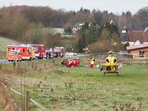 FW-MK: Verkehrsunfall in Dahlsen - Rettungshubschrauber im Einsatz