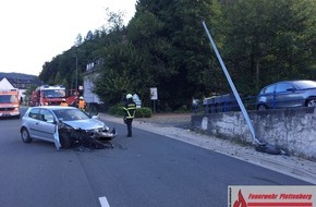Feuerwehr Plettenberg: FW-PL: OT-Teindeln und Lettmecke. Drei automatische Feuermeldungen und Verkehrsunfall am Dienstagmorgen.
