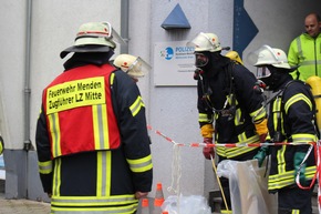 FW Menden: Gefahrguteinsatz in der Innenstadt