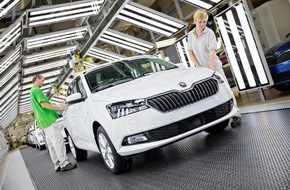 Skoda Auto Deutschland GmbH: Produktionsbeginn des aufgewerteten SKODA FABIA in Mladá Boleslav (FOTO)