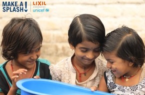 GROHE AG: GROHE unterstützt die 'Make a Splash!'-Partnerschaft von LIXIL und UNICEF, um den Zugang zu sanitären Einrichtungen und Hygiene für unterversorgte Bevölkerungsgruppen zu verbessern