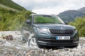 Skoda Auto Deutschland GmbH: Drei 4x4-Sieger: SKODA KODIAQ, OCTAVIA COMBI SCOUT und SUPERB sind ,Allradautos des Jahres' (FOTO)