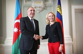 Fürstentum Liechtenstein: ikr: Aurelia Frick empfängt Aussenminister von Aserbaidschan