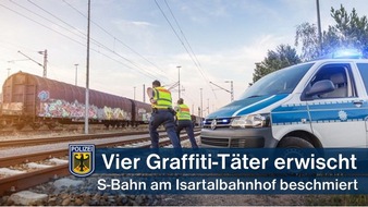 Bundespolizeidirektion München: Bundespolizeidirektion München: Graffiti-Täter auf frischer Tat geschnappt