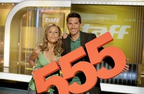 ProSieben: Ein Grund zum Feiern: 555 "taff"-Sendung mit Annemarie & Stefan