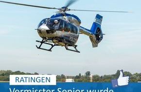Polizei Mettmann: POL-ME: Erfolgreicher Sucheinsatz mit Polizeihubschrauber und Personenspürhund - Ratingen - 2308067