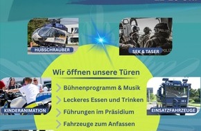 Polizeipr&auml;sidium Osthessen: POL-OH: 25 Jahre Polizeipr&auml;sidium Osthessen Jubil&auml;umsfest am Samstag, 15. August (11-18 Uhr)- B&uuml;rgerinnen und B&uuml;rger erhalten spannende Einblicke in die Polizeiarbeit