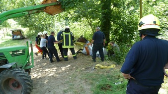 FW-Heiligenhaus: Feuerwehr rettet Pferd vor abrutschen (Meldung 17/2018)