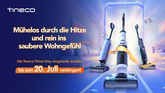 ECOVACS GLOBAL PTE. LTD.: Die Tineco Deals gehen in die Verlängerung: Geräte zu Prime Day Preisen sichern und den Sommer genießen