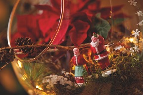 Verwunschene Weihnachtszeit: Miniaturlandschaften mit Weihnachtssternen