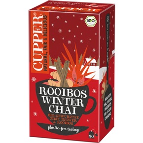 Presseinfo: Neu ab September 2025: Cupper Teas Adventskalender und der Cupper Teas Rooibos Winter Chai
