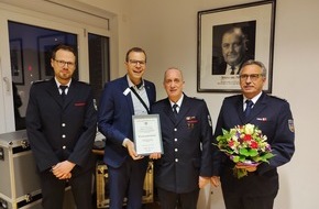 Freiwillige Feuerwehr Bedburg-Hau: FW-KLE: Stefan Veldmeijer wird Ehrenwehrleiter der Freiwilligen Feuerwehr Bedburg-Hau
