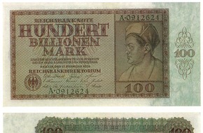 Bundesdruckerei GmbH: 100 Jahre Hyperinflation: die 100.000.000.000.000-Mark-Banknote
