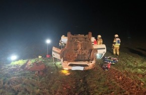 Polizeidirektion Landau: POL-PDLD: Eußerthal - Auto überschlägt sich bei Unfall
