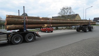 Polizeipräsidium Trier: POL-PPTR: Schon wieder - Polizei stoppt erneut überladenen Holztransport auf der A 60