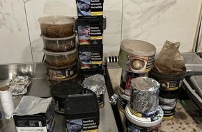 Hauptzollamt Saarbr&uuml;cken: HZA-SB: Zoll geht konsequent gegen illegale Tabakwaren und Schwarzarbeit vor; 36 Kilogramm Tabak und hunderte unversteuerte Zigaretten sichergestellt