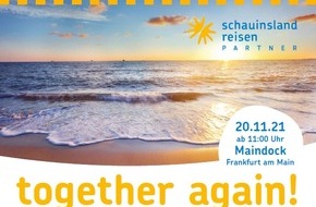 schauinsland-reisen PARTNER: Endlich „together again“:  Nach zwei Jahren mit nur virtuellen Meetings laden schauinsland-reisen PARTNER zum persönlichen Wiedersehen ein